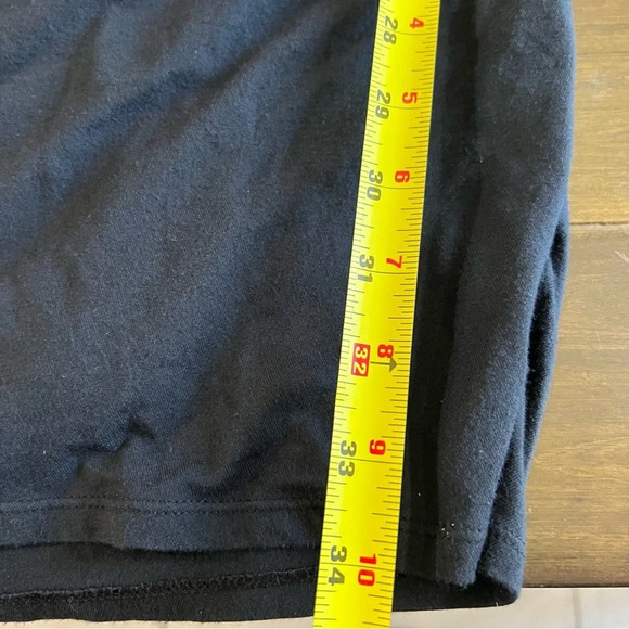 Athleta Black Short Sleeve Dress Ruched Slimming Tee Active M Medium - Picture 3 of 8